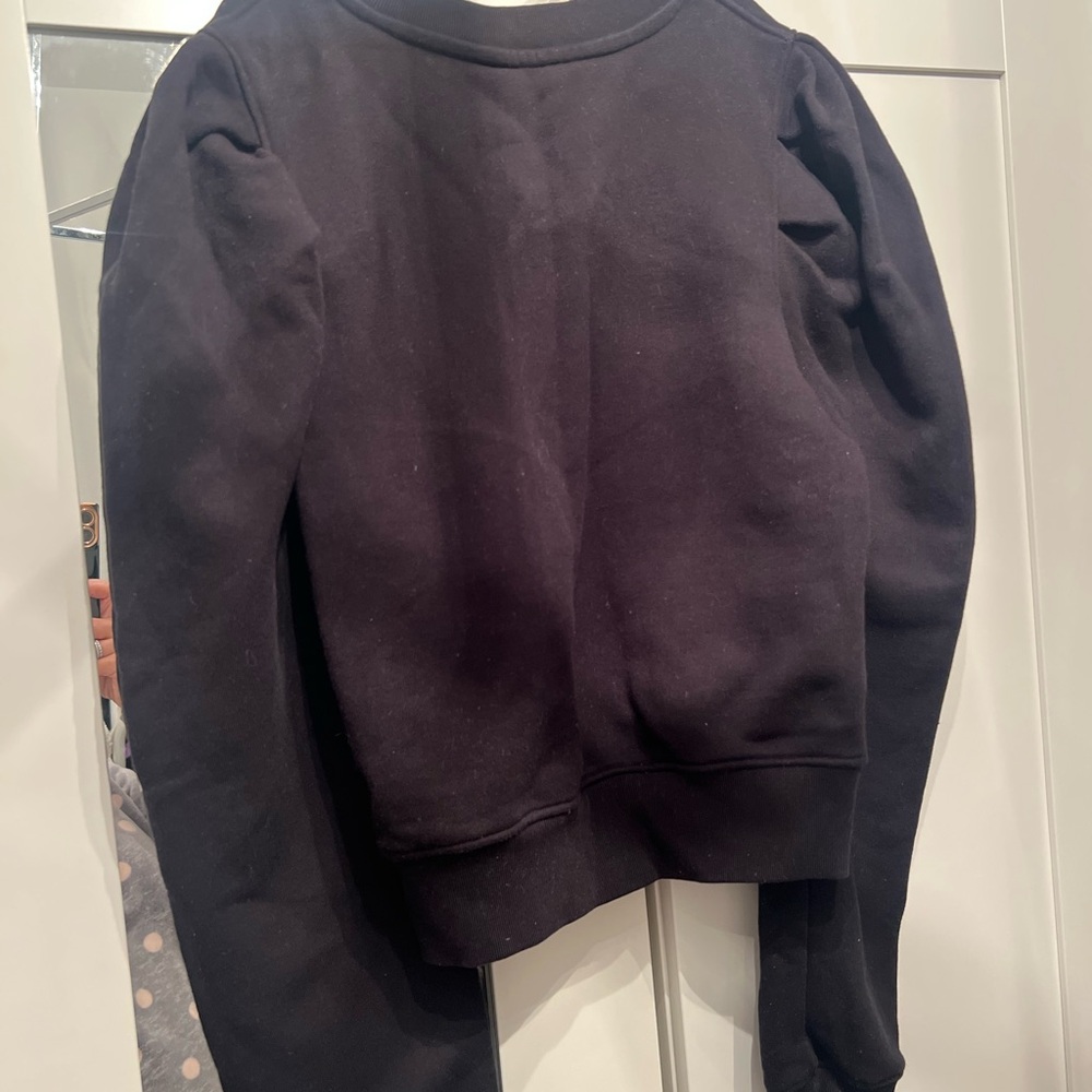 Authentic Moschino Couture Black Sweatshirt with Vibrant Appliqué Logo - Picture 3 of 3